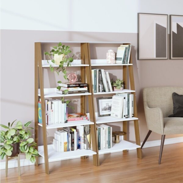 Estante para Livros Escada 140cmx61cm 4 Prateleiras - Image 3