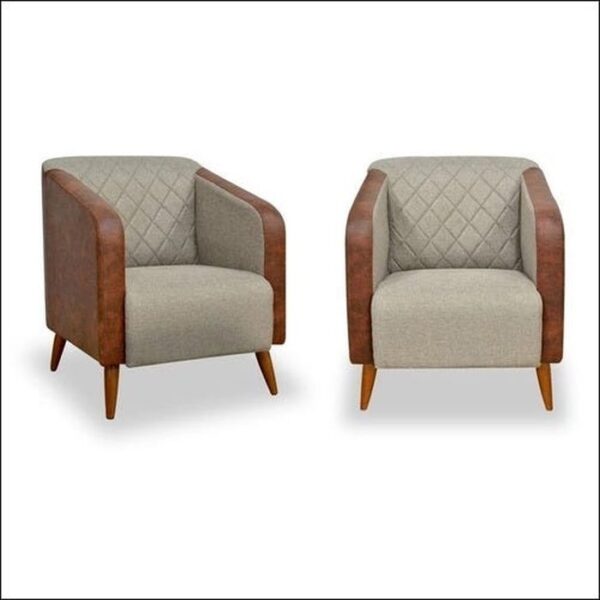 Kit 2 Poltronas Decorativa Silmara Luxo