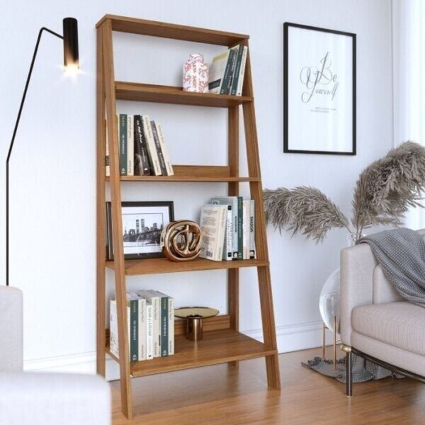 Estante para Livros Escada 140cmx61cm 4 Prateleiras
