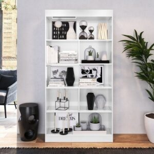 Estante para Livros 4 Prateleiras 183cm x 94cm Magnólia