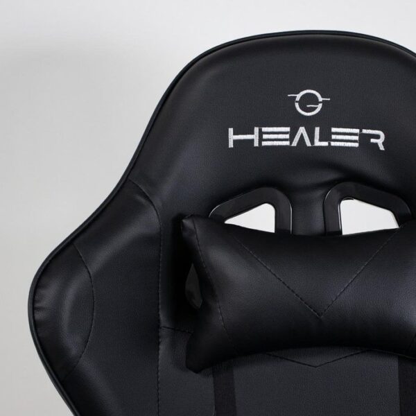Cadeira Gamer Preta Healer Wells Reclinável Giratória - Image 7