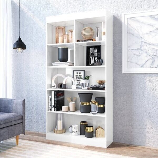 Estante para Livros 4 Prateleiras 183cm x 94cm Magnólia - Image 2