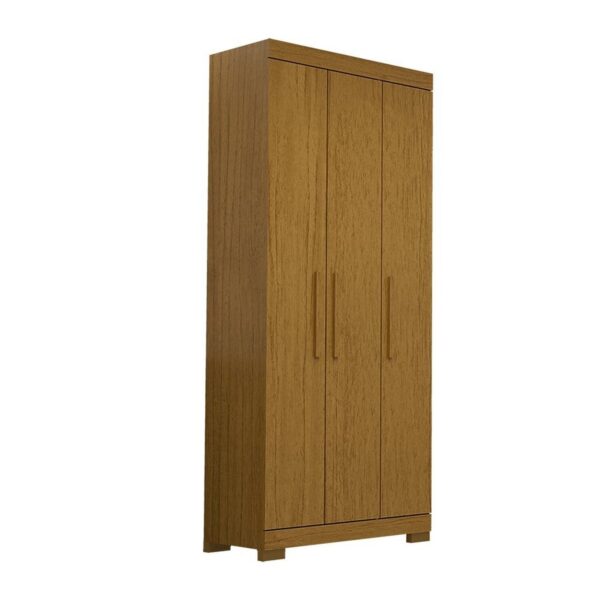 Guarda-roupa Solteiro 82,60cm 3 Portas 100% Mdf Papoulas Espresso Móveis Cinamomo - Image 2