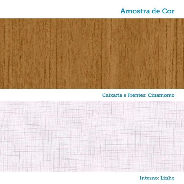 Guarda-roupa Solteiro 82,60cm 3 Portas 100% Mdf Papoulas Espresso Móveis Cinamomo - Image 5